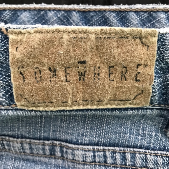 Vintage SOMEWHERE Light Blue Denim Jean Pants Size 8 MISSING BUTTON - Picture 12 of 12